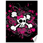 Girly Skull & Crossbones Canvas 36  x 48 