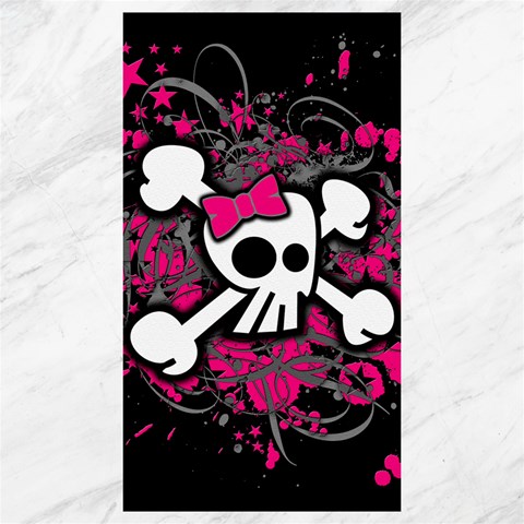 Girly Skull & Crossbones Canvas 40  x 72  from ArtsNow.com 39.28 x69.23  Canvas - 1