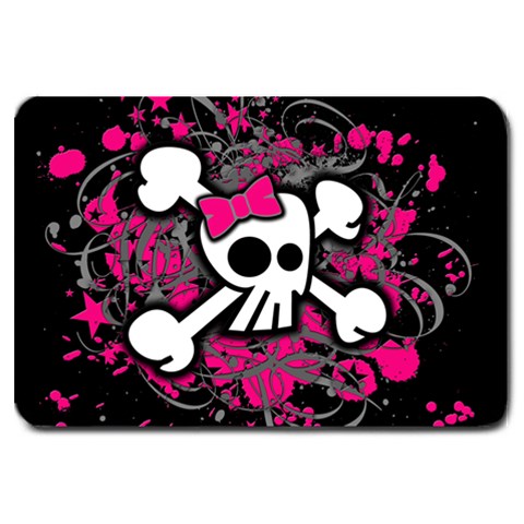 Girly Skull & Crossbones Large Doormat from ArtsNow.com 30 x20  Door Mat