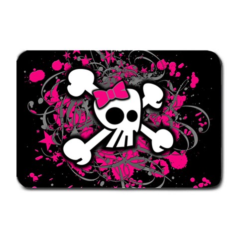 Girly Skull & Crossbones Plate Mat from ArtsNow.com 18 x12  Plate Mat
