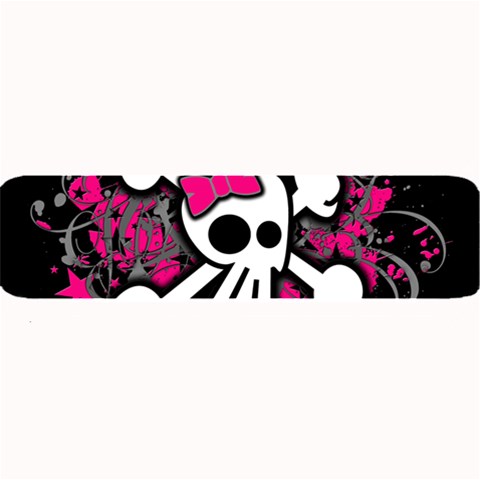 Girly Skull & Crossbones Large Bar Mat from ArtsNow.com 32 x8.5  Bar Mat