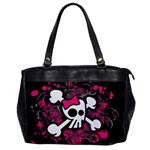 Girly Skull & Crossbones Oversize Office Handbag