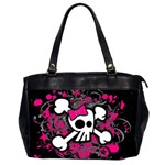 Girly Skull & Crossbones Oversize Office Handbag (2 Sides)