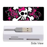 Girly Skull & Crossbones Memory Card Reader (Stick)