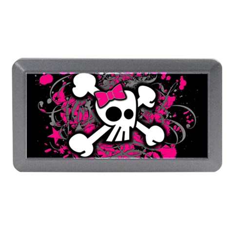 Girly Skull & Crossbones Memory Card Reader (Mini) from ArtsNow.com Front