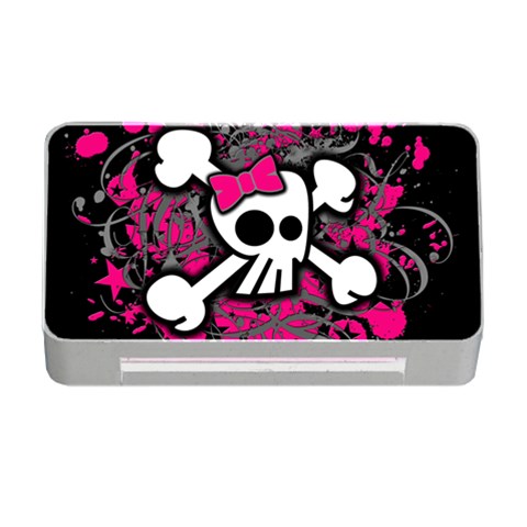 Girly Skull & Crossbones Memory Card Reader with CF from ArtsNow.com Front