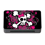 Girly Skull & Crossbones Memory Card Reader with CF