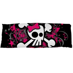 Girly Skull & Crossbones Body Pillow Case Dakimakura (Two Sides) from ArtsNow.com Front