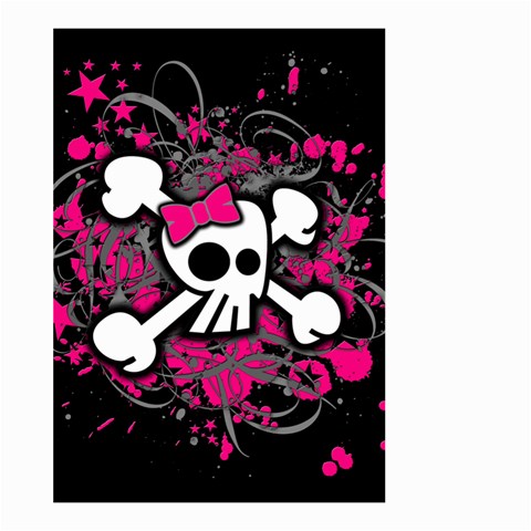 Girly Skull & Crossbones Large Garden Flag (Two Sides) from ArtsNow.com Front