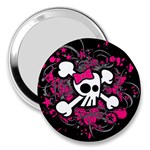 Girly Skull & Crossbones 3  Handbag Mirror
