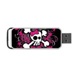 Girly Skull & Crossbones Portable USB Flash (Two Sides)