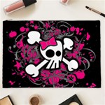 Girly Skull & Crossbones Cosmetic Bag (XXL)