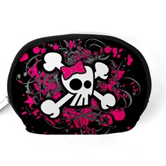 Girly Skull & Crossbones Accessory Pouch (Medium) from ArtsNow.com Back