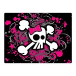 Girly Skull & Crossbones Double Sided Flano Blanket (Mini)