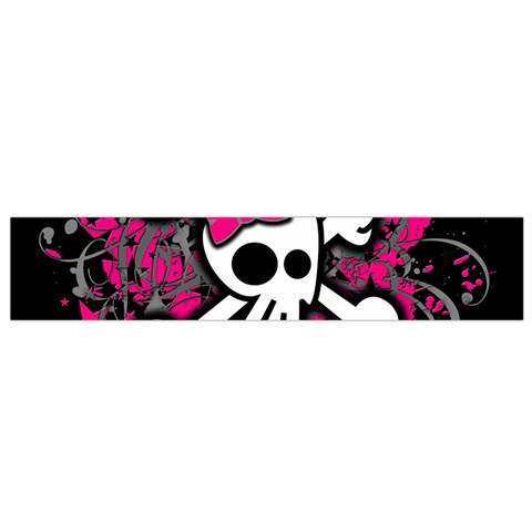 Girly Skull & Crossbones Small Flano Scarf from ArtsNow.com Front