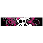 Girly Skull & Crossbones Small Flano Scarf