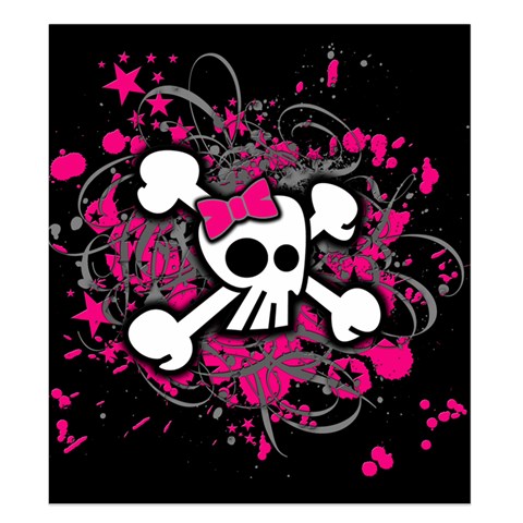 Girly Skull & Crossbones Duvet Cover (King Size) from ArtsNow.com Duvet Quilt