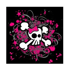 Girly Skull & Crossbones Duvet Cover Double Side (Full/ Double Size) from ArtsNow.com Back