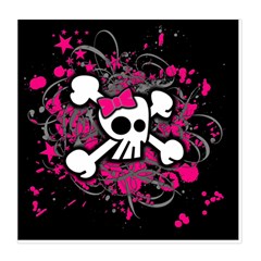 Girly Skull & Crossbones Duvet Cover Double Side (Queen Size) from ArtsNow.com Front