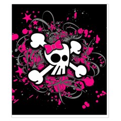 Girly Skull & Crossbones Duvet Cover Double Side (California King Size) from ArtsNow.com Front