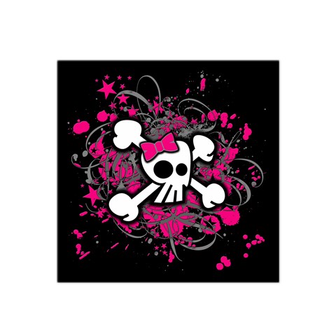 Girly Skull & Crossbones Satin Bandana Scarf from ArtsNow.com Front