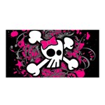 Girly Skull & Crossbones Satin Wrap