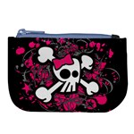 Girly Skull & Crossbones Large Coin Purse