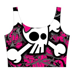 Girly Skull & Crossbones Midi Sleeveless Dress from ArtsNow.com Top Front