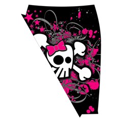 Girly Skull & Crossbones Midi Wrap Pencil Skirt from ArtsNow.com Front Left