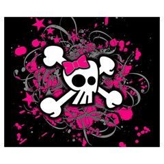 Girly Skull & Crossbones Medium Tote Bag from ArtsNow.com Front