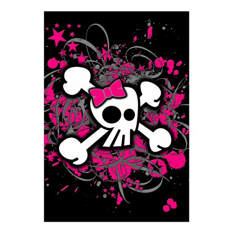 Girly Skull & Crossbones Large Tapestry from ArtsNow.com Front