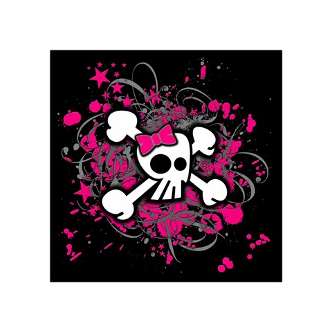 Girly Skull & Crossbones Square Tapestry (Small) from ArtsNow.com Front