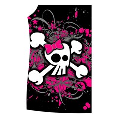 Girly Skull & Crossbones Women s Button Up Vest from ArtsNow.com Front Right