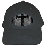 Gothic Brocade Cross Black Cap