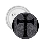 Gothic Brocade Cross 2.25  Button