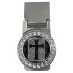 Gothic Brocade Cross Money Clip (CZ)