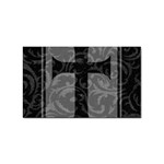 Gothic Brocade Cross Sticker (Rectangular)