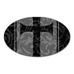 Gothic Brocade Cross Magnet (Oval)