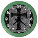 Gothic Brocade Cross Color Wall Clock