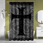 Gothic Brocade Cross Shower Curtain 48  x 72  (Small)