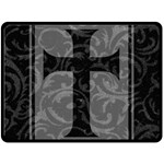Gothic Brocade Cross Double Sided Fleece Blanket (Large)