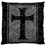 Gothic Brocade Cross Large Flano Cushion Case (One Side)