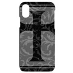 Gothic Brocade Cross iPhone X/XS Black UV Print Case