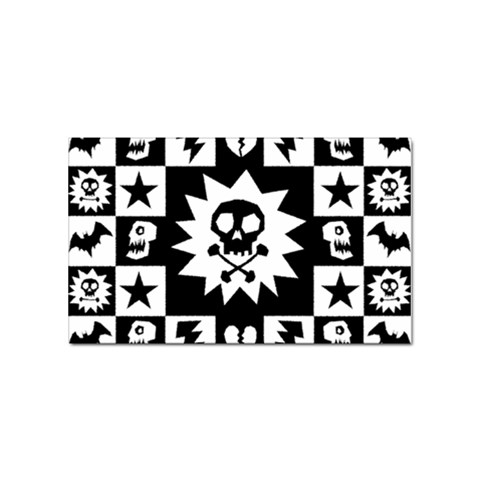 Gothic Punk Skull Sticker (Rectangular) from ArtsNow.com Front