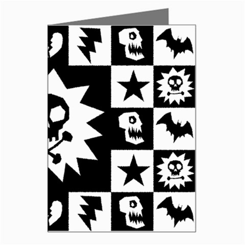 Gothic Punk Skull Greeting Card from ArtsNow.com Left