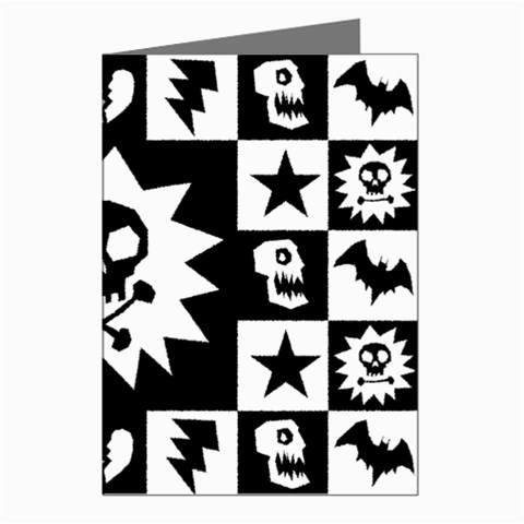 Gothic Punk Skull Greeting Cards (Pkg of 8) from ArtsNow.com Left