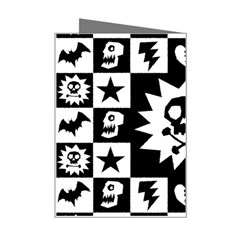 Gothic Punk Skull Mini Greeting Card from ArtsNow.com Right