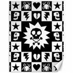 Gothic Punk Skull Canvas 12  x 16 