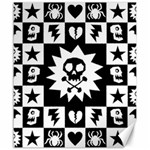 Gothic Punk Skull Canvas 20  x 24 