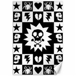 Gothic Punk Skull Canvas 20  x 30 